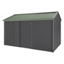 Handi-Heritage Shed H4 3.96X2.52 Roof:Rivergum Wall: Gun Metal Grey Front/Rear Single Door