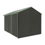 Handi-Heritage Shed H4 3.96X2.52 Roof:Rivergum Wall:Slate Grey Front/Rear Single Door