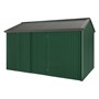 Handi-Heritage Shed H4 3.96X2.52 Roof:Slate Grey Wall:Caulfield Green Front/Rear Single Door