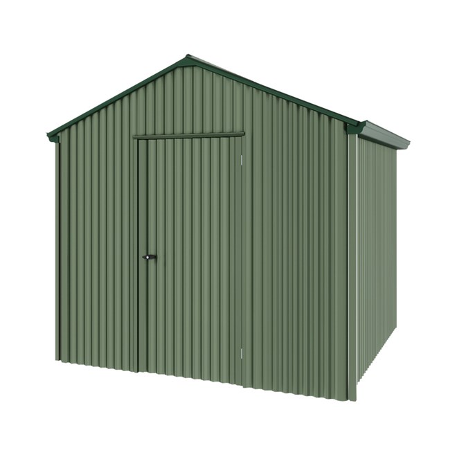 Handi-Heritage Shed H1 2.54X2.52 Roof:Caulfield Green Wall:Rivergum Gable End Single Door