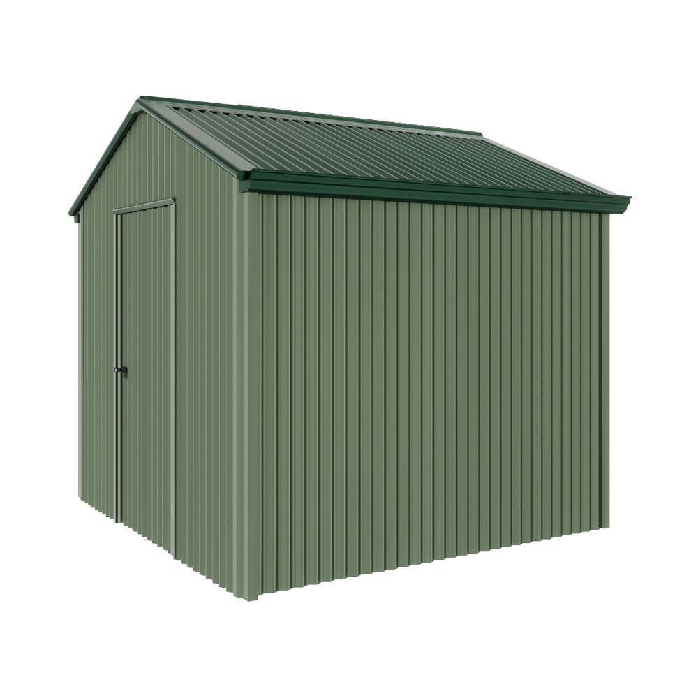 Handi-Heritage Shed H1 2.54X2.52 Roof:Caulfield Green Wall:Rivergum Gable End Single Door
