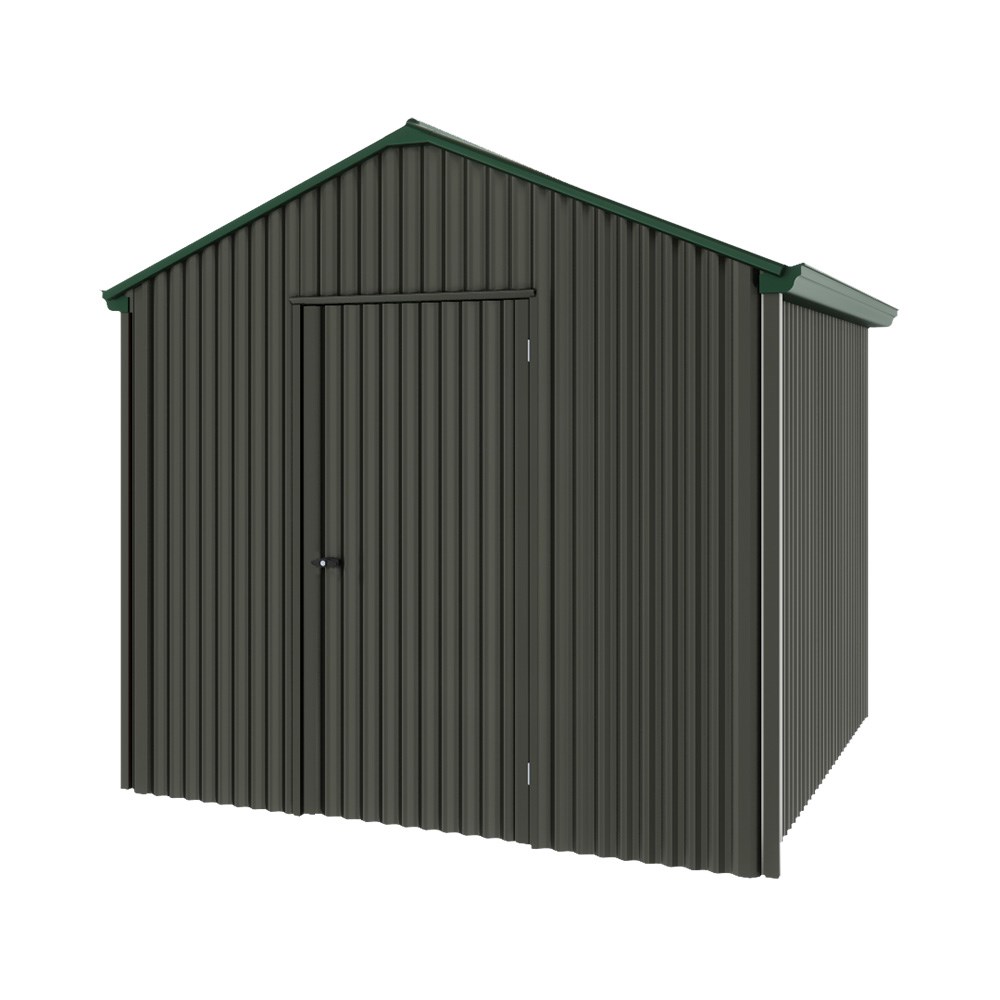 Handi-Heritage Shed H1 2.54X2.52 Roof:Caulfield Green Wall:Slate Grey Gable End Single Door