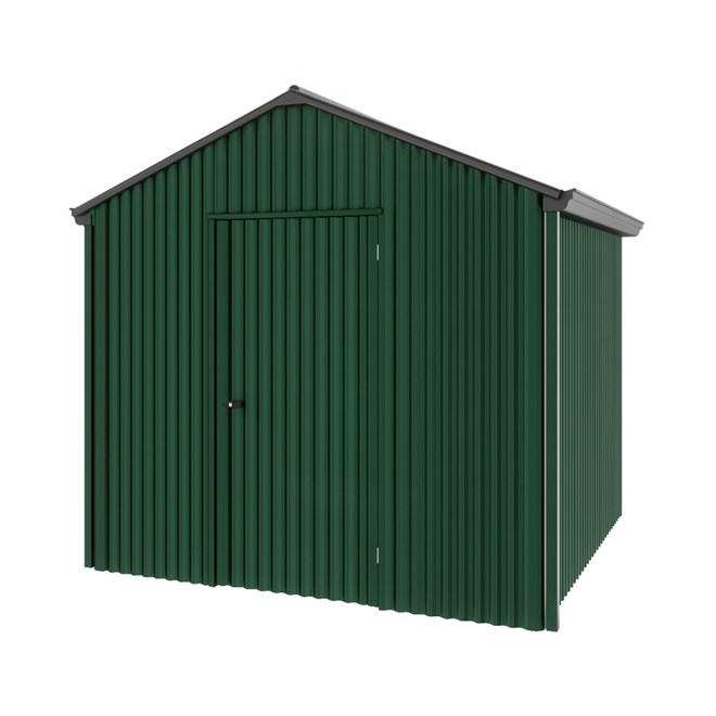 Handi-Heritage Shed H1 2.54X2.52 Roof:Gun Metal Grey Wall:Caulfield Green Gable End Single Door