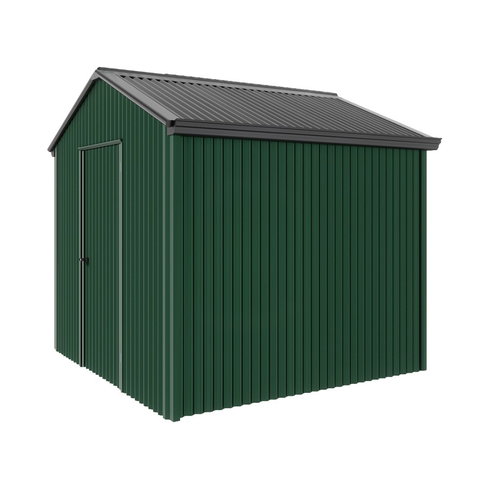 Handi-Heritage Shed H1 2.54X2.52 Roof:Gun Metal Grey Wall:Caulfield Green Gable End Single Door
