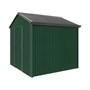 Handi-Heritage Shed H1 2.54X2.52 Roof:Gun Metal Grey Wall:Caulfield Green Gable End Single Door