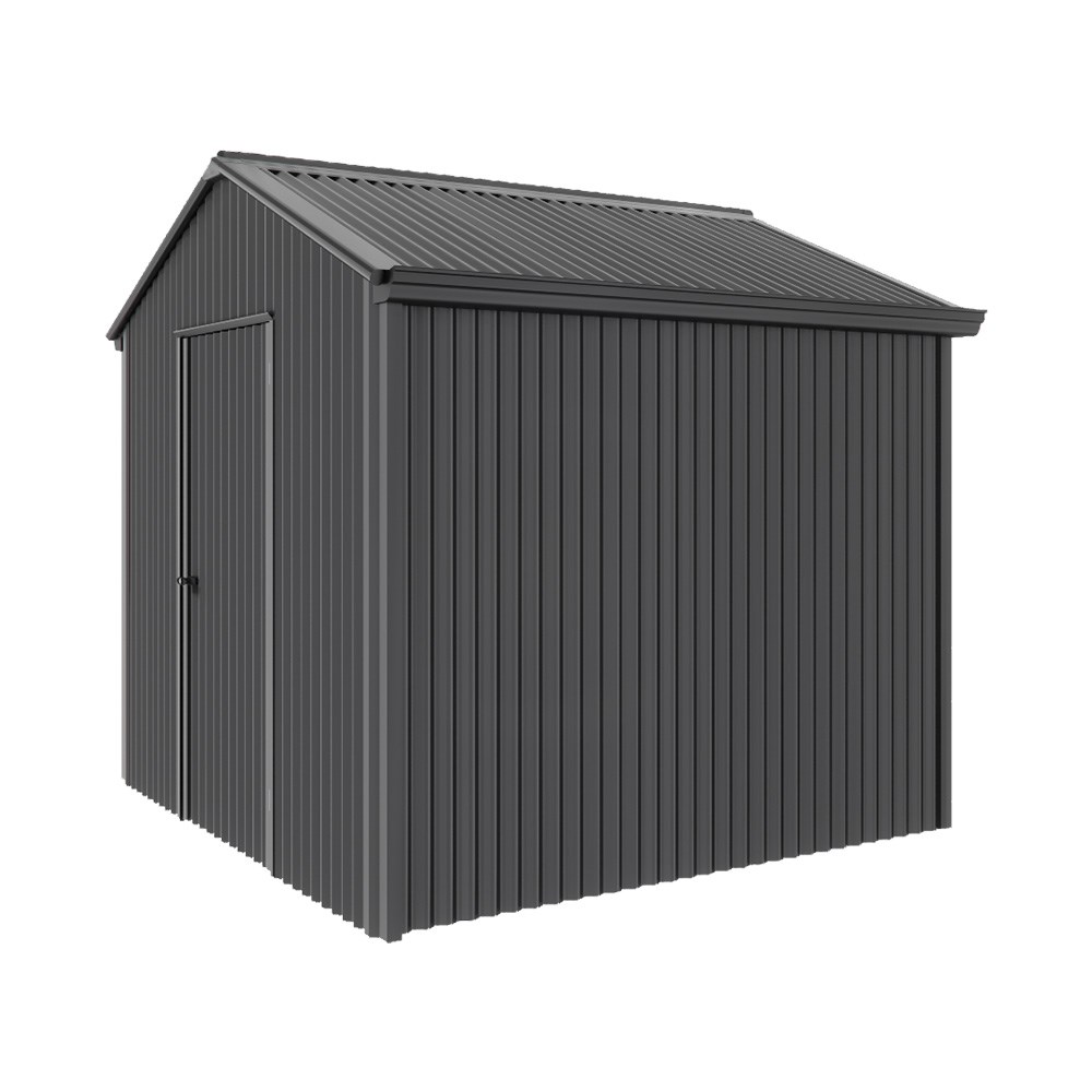 Handi-Heritage Shed H1 2.54X2.52 Roof:Gun Metal Grey Wall:Gun Metal Grey Gable End Single Door