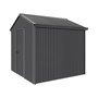 Handi-Heritage Shed H1 2.54X2.52 Roof:Gun Metal Grey Wall:Gun Metal Grey Gable End Single Door