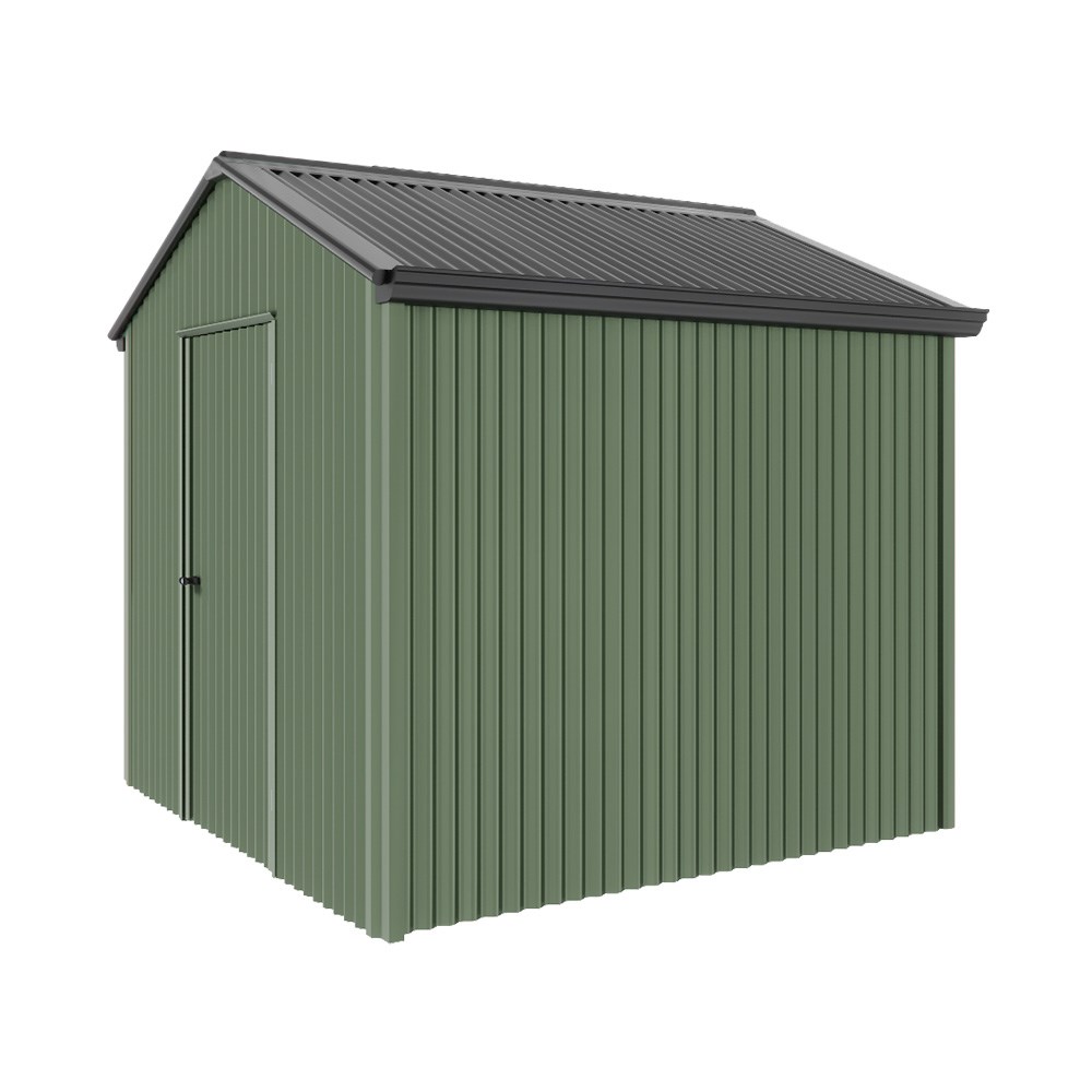 Handi-Heritage Shed H1 2.54X2.52 Roof:Gun Metal Grey Wall:Rivergum Gable End Single Door