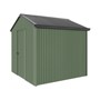 Handi-Heritage Shed H1 2.54X2.52 Roof:Gun Metal Grey Wall:Rivergum Gable End Single Door