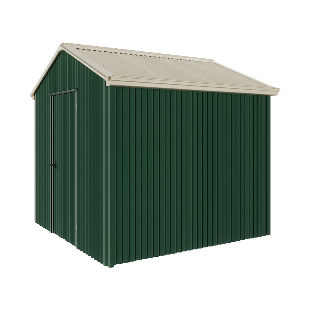 Handi-Heritage Shed H1 2.54X2.52 Roof:Merino Wall:Caulfield Green Gable End Single Door