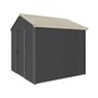 Handi-Heritage Shed H1 2.54X2.52 Roof:Merino Wall:Gun Metal Grey Gable End Single Door