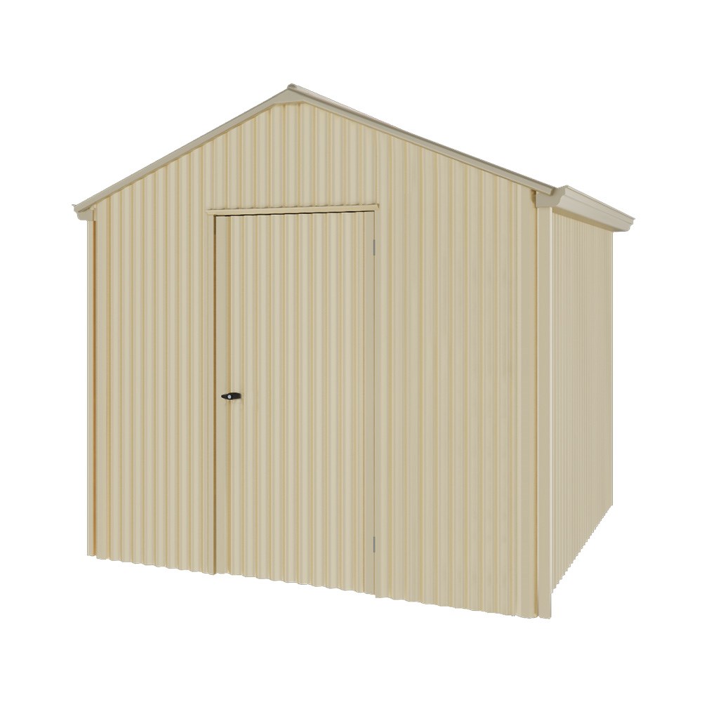 Handi-Heritage Shed H1 2.54X2.52 Roof:Merino Wall:Primrose Gable End Single Door