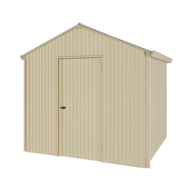 Handi-Heritage Shed H1 2.54X2.52 Roof:Merino Wall:Primrose Gable End Single Door