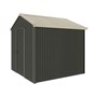 Handi-Heritage Shed H1 2.54X2.52 Roof:Merino Wall:Slate Grey Gable End Single Door