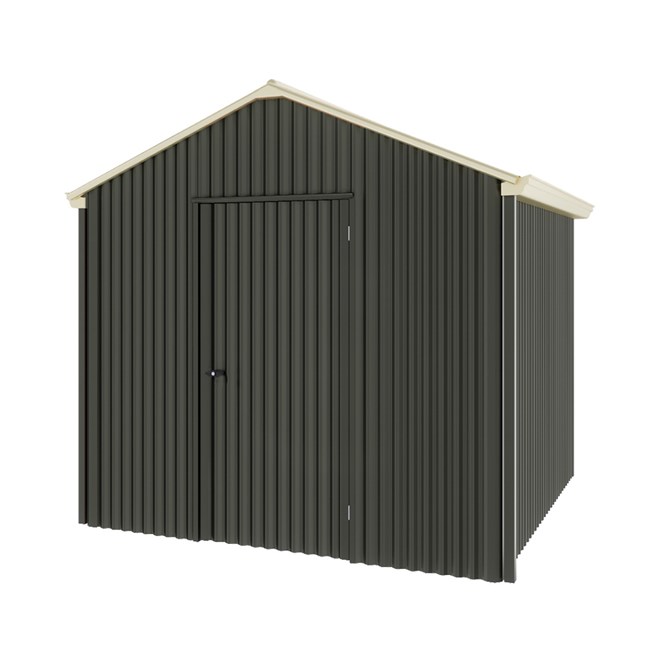 Handi-Heritage Shed H1 2.54X2.52 Roof:Primrose Wall:Slate Grey Gable End Single Door