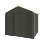 Handi-Heritage Shed H1 2.54X2.52 Roof:Primrose Wall:Slate Grey Gable End Single Door