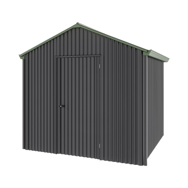 Handi-Heritage Shed H1 2.54X2.52 Roof:Rivergum Wall:Gun Metal Grey Gable End Single Door