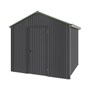 Handi-Heritage Shed H1 2.54X2.52 Roof:Rivergum Wall:Gun Metal Grey Gable End Single Door