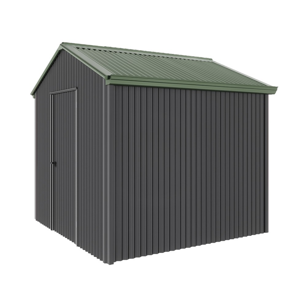 Handi-Heritage Shed H1 2.54X2.52 Roof:Rivergum Wall:Gun Metal Grey Gable End Single Door
