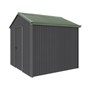 Handi-Heritage Shed H1 2.54X2.52 Roof:Rivergum Wall:Gun Metal Grey Gable End Single Door