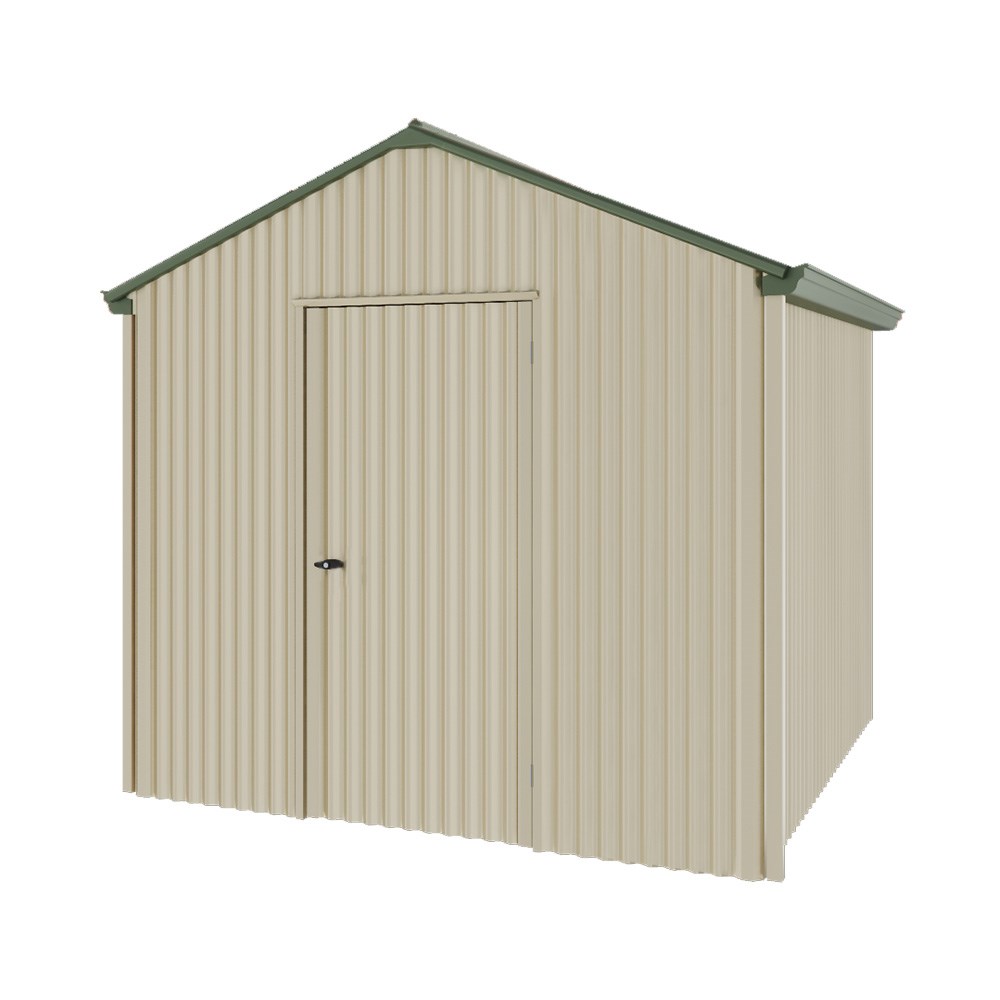 Handi-Heritage Shed H1 2.54X2.52 Roof:Rivergum Wall:Merino Gable End Single Door