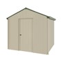 Handi-Heritage Shed H1 2.54X2.52 Roof:Rivergum Wall:Merino Gable End Single Door