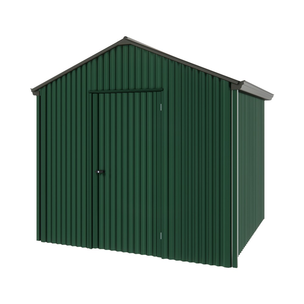 Handi-Heritage Shed H1 2.54X2.52 Roof:Slate Grey Wall:Caulfield Green Gable End Single Door