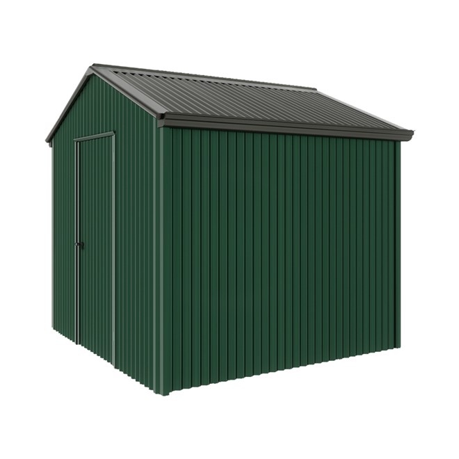 Handi-Heritage Shed H1 2.54X2.52 Roof:Slate Grey Wall:Caulfield Green Gable End Single Door