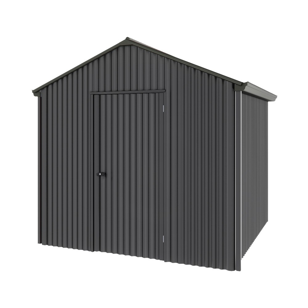 Handi-Heritage Shed H1 2.54X2.52 Roof:Slate Grey Wall:Gun Metal Grey Gable End Single Door