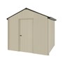 Handi-Heritage Shed H1 2.54X2.52 Roof:Slate Grey Wall:Merino Gable End Single Door
