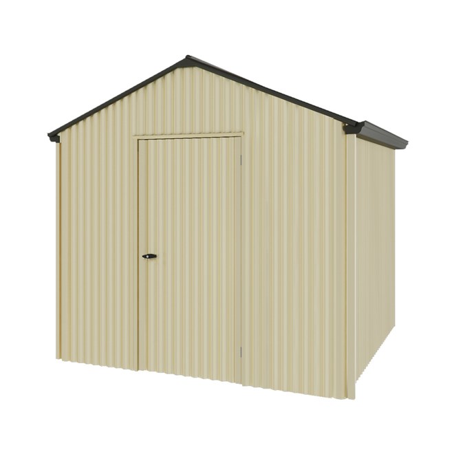 Handi-Heritage Shed H1 2.54X2.52 Roof:Slate Grey Wall:Primrose Gable End Single Door