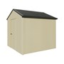 Handi-Heritage Shed H1 2.54X2.52 Roof:Slate Grey Wall:Primrose Gable End Single Door