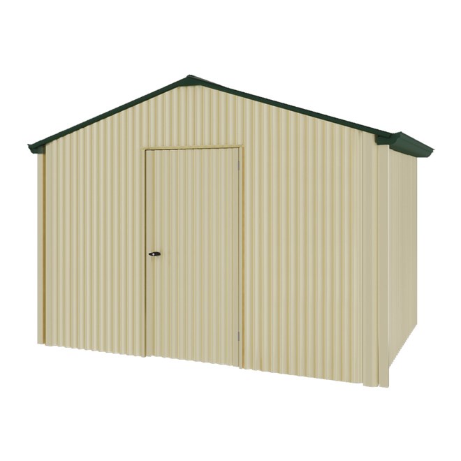 Handi-Heritage Shed H2 3.30X2.52 Roof:Caulfield Green Wall:Primrose Gable End Single Door