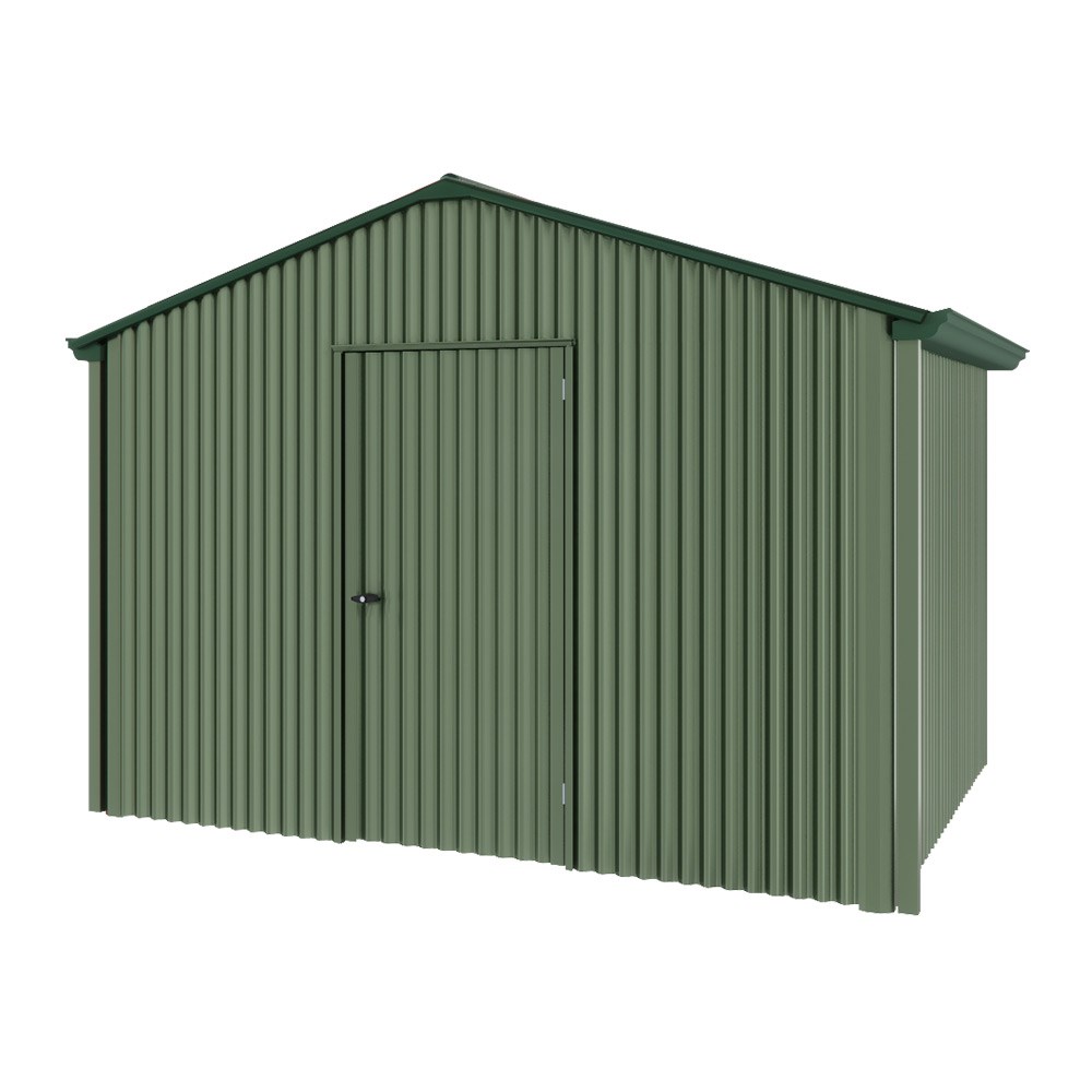 Handi-Heritage Shed H2 3.30X2.52 Roof:Caulfield Green Wall:Rivergum Gable End Single Door