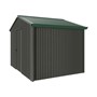 Handi-Heritage Shed H2 3.30X2.52 Roof:Caulfield Green Wall:Slate Grey Gable End Single Door