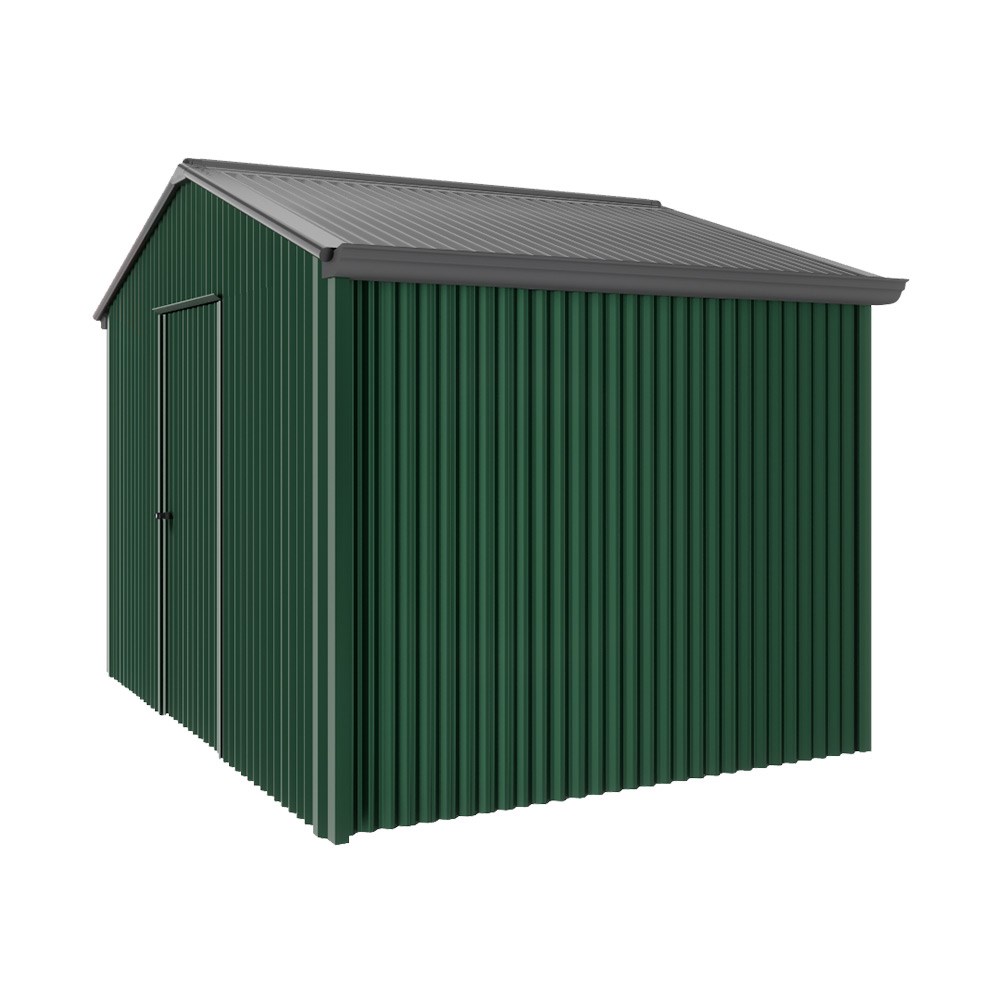 Handi-Heritage Shed H2 3.30X2.52 Roof:Gun Metal Grey Wall:Caulfield Green Gable End Single Door