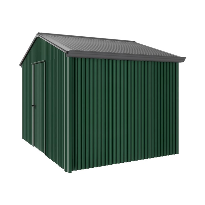 Handi-Heritage Shed H2 3.30X2.52 Roof:Gun Metal Grey Wall:Caulfield Green Gable End Single Door