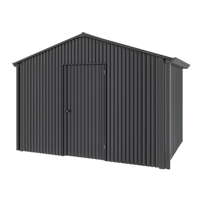 Handi-Heritage Shed H2 3.30X2.52 Roof:Gun Metal Grey Wall:Gun Metal Grey Gable End Single Door