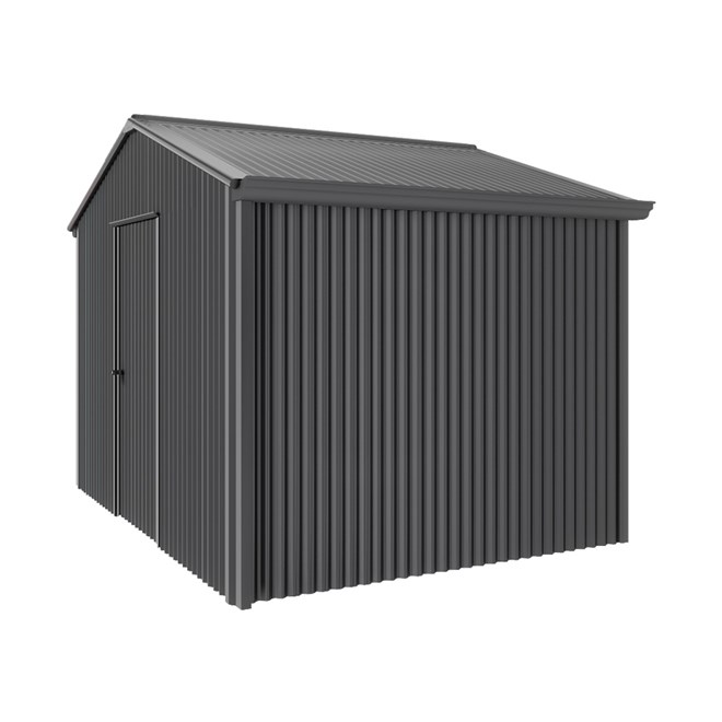 Handi-Heritage Shed H2 3.30X2.52 Roof:Gun Metal Grey Wall:Gun Metal Grey Gable End Single Door