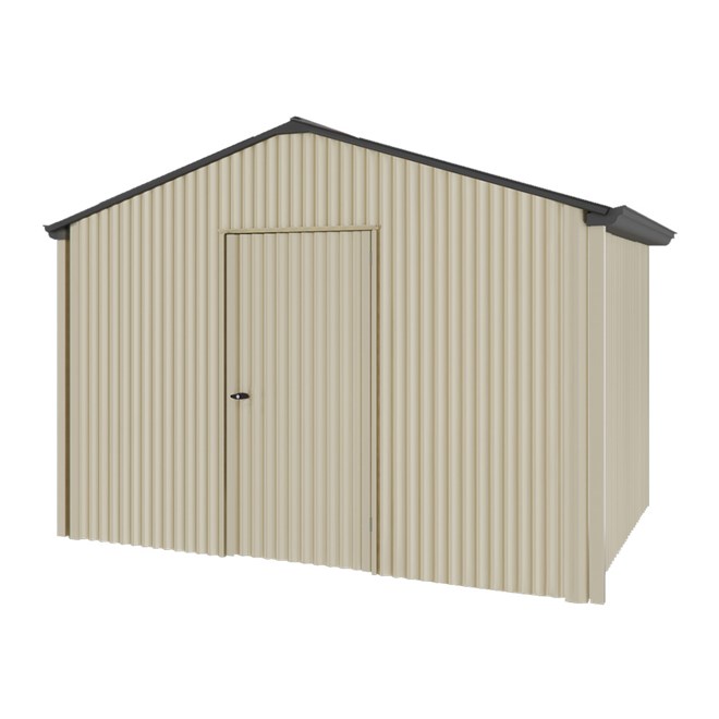 Handi-Heritage Shed H2 3.30X2.52 Roof:Gun Metal Grey Wall:Merino Gable End Single Door