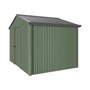 Handi-Heritage Shed H2 3.30X2.52 Roof:Gun Metal Grey Wall:Rivergum Gable End Single Door