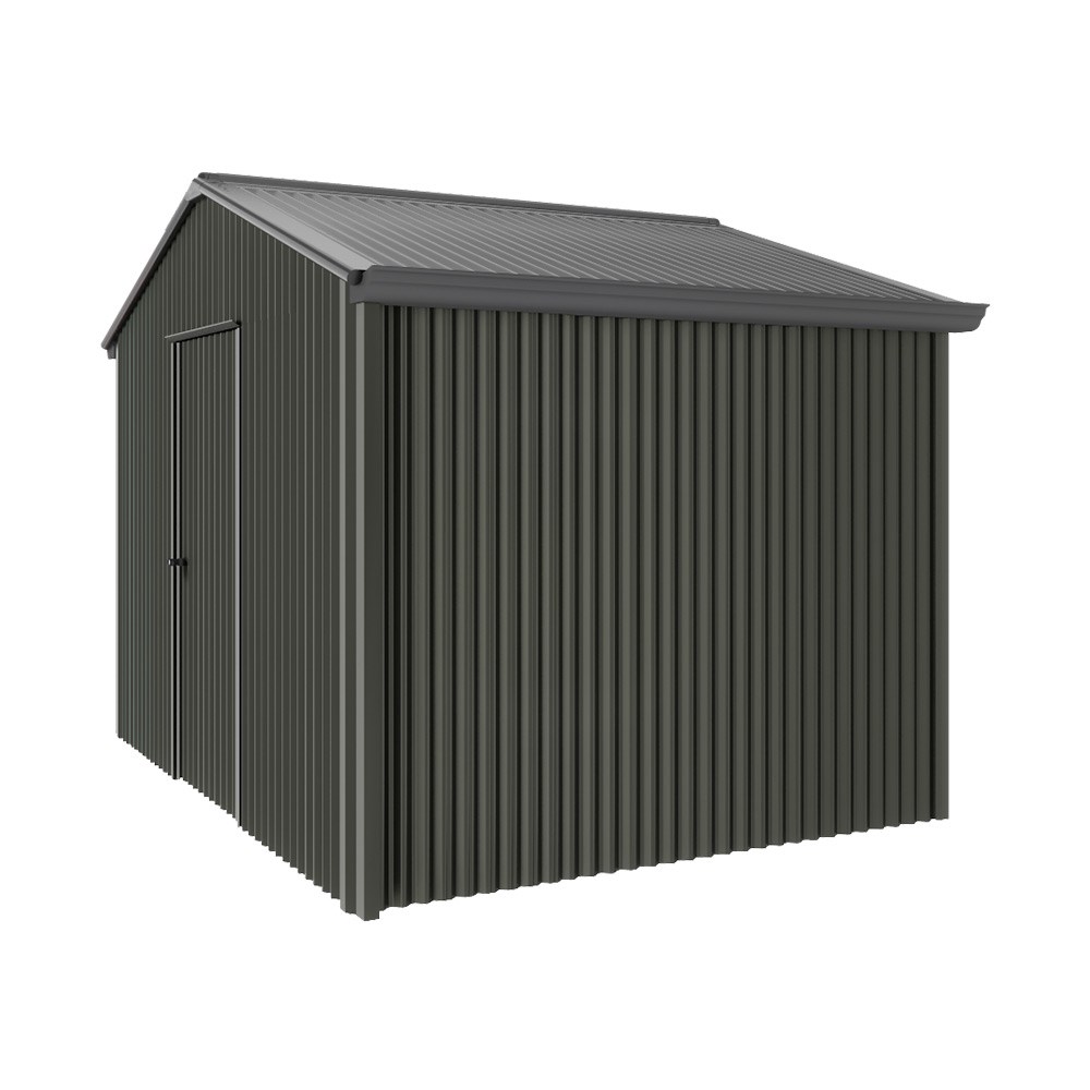Handi-Heritage Shed H2 3.30X2.52 Roof:Gun Metal Grey Wall:Slate Grey Gable End Single Door