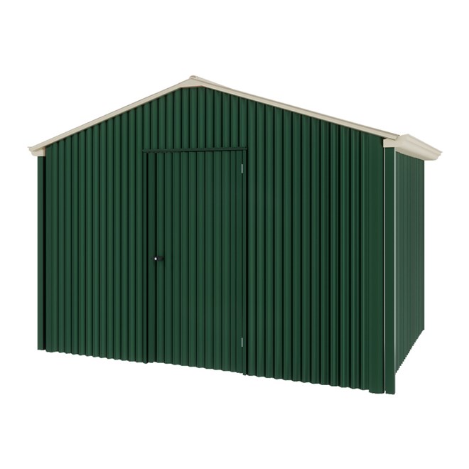 Handi-Heritage Shed H2 3.30X2.52 Roof:Merino Wall:Caulfield Green Gable End Single Door