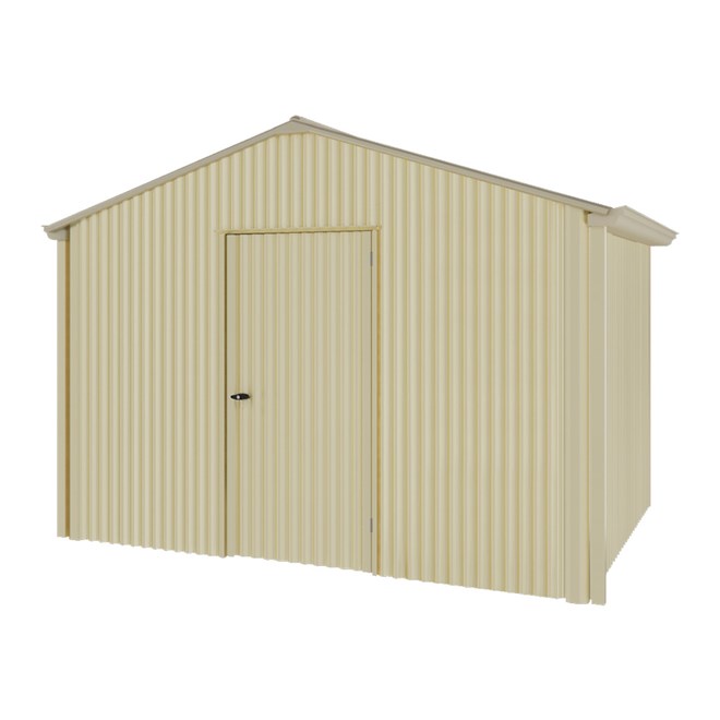 Handi-Heritage Shed H2 3.30X2.52 Roof:Merino Wall:Primrose Gable End Single Door