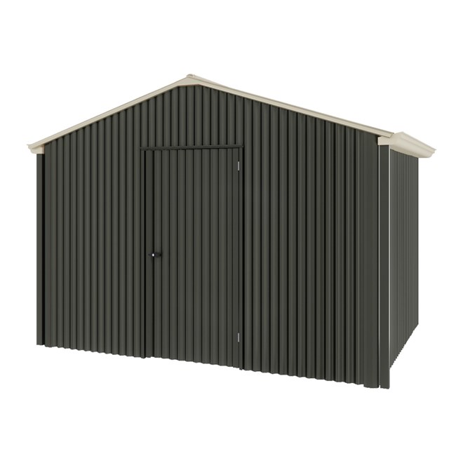 Handi-Heritage Shed H2 3.30X2.52 Roof:Merino Wall:Slate Grey Gable End Single Door