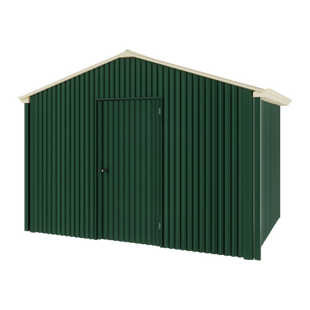 Handi-Heritage Shed H2 3.30X2.52 Roof:Primrose Wall:Caulfield Green Gable End Single Door