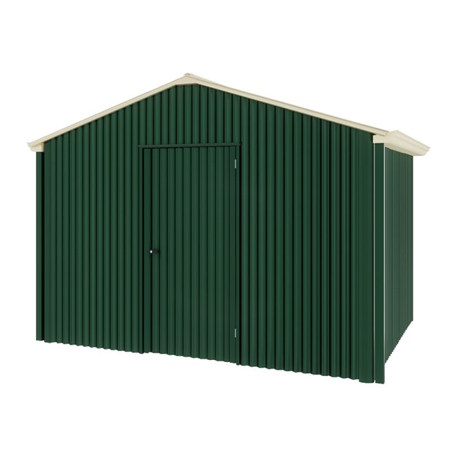 Handi-Heritage Shed H2 3.30X2.52 Roof:Primrose Wall:Caulfield Green Gable End Single Door