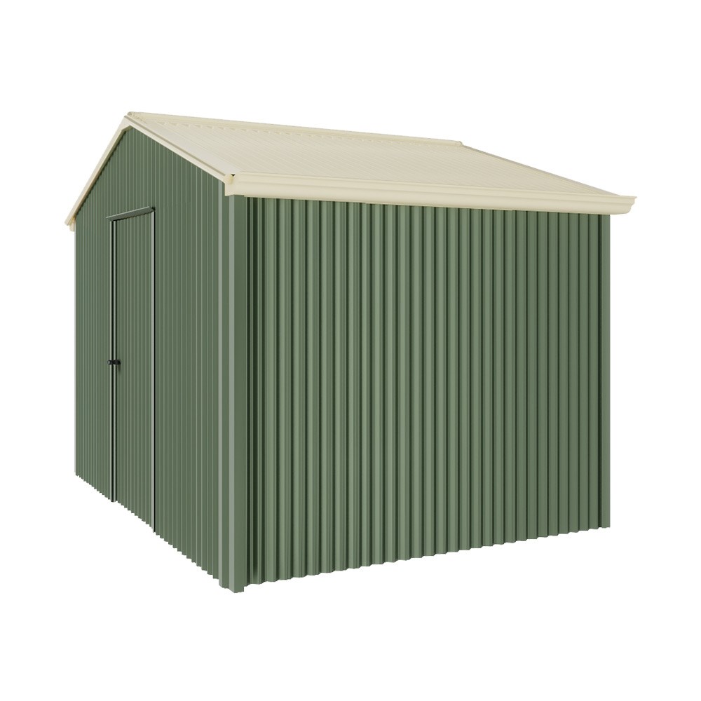 Handi-Heritage Shed H2 3.30X2.52 Roof:Primrose Wall:Rivergum Gable End Single Door