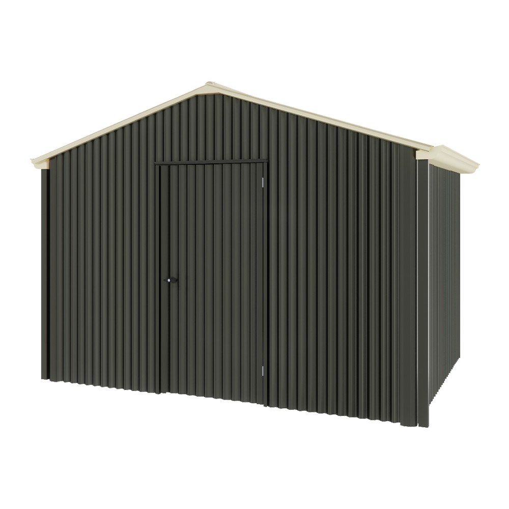 Handi-Heritage Shed H2 3.30X2.52 Roof:Primrose Wall:Slate Grey Gable End Single Door