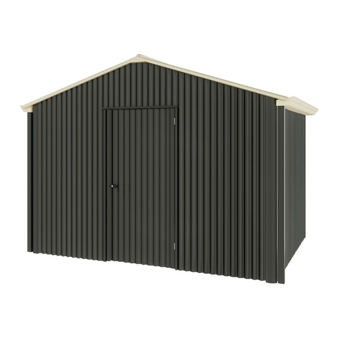 Handi-Heritage Shed H2 3.30X2.52 Roof:Primrose Wall:Slate Grey Gable End Single Door